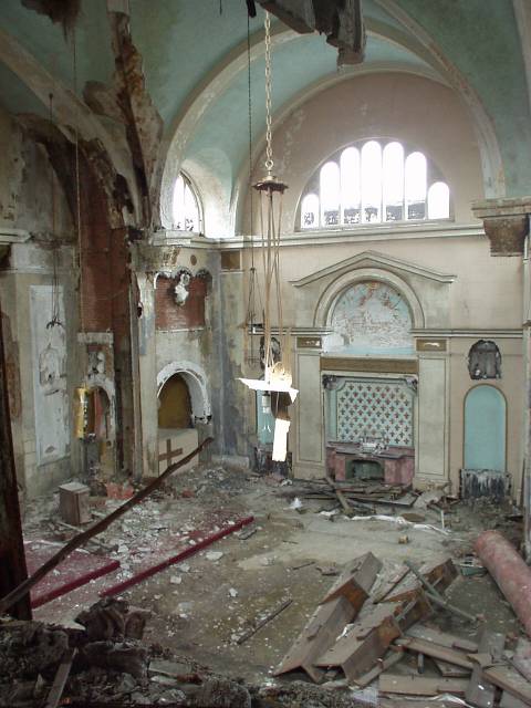 То, что осталось от церкви.